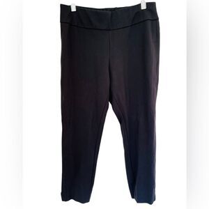 EXPRESS black pull on elastic waistband Ponte knit pants size M Petite.